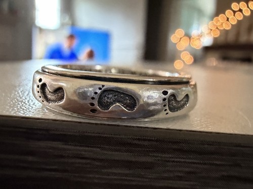 Sterling silver spinning ring - sterling,