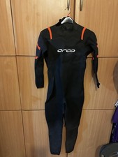 Orca TRN mens wetsuit, Size 8 XL Black with orange detail