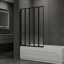Single/4/5 Folding Bath Shower Screen Frameless/Frame Wet Room Glass Panel Door