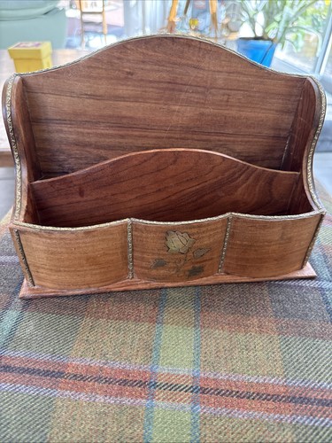 Vintage wooden letter rack - wooden,