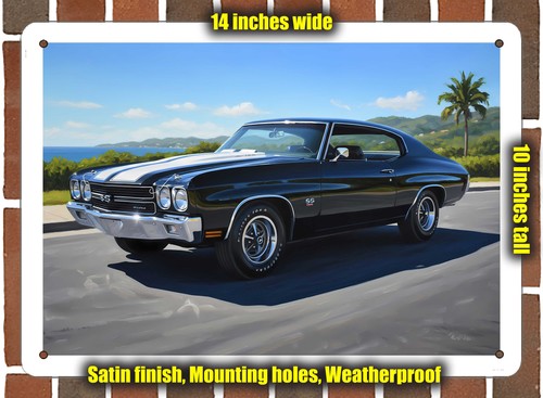Metal sign 1970 - metal, chevrolet