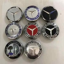 4pcs 75mm Car Wheel Center Caps Rims Cover For Mercedes Benz AMG A B C S Class