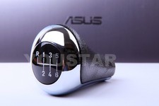 UK SELLER Genuine LEATHER CHROME 6 Speed Gear Knob for BMW 1 3 5 6 Z4 X SERIES