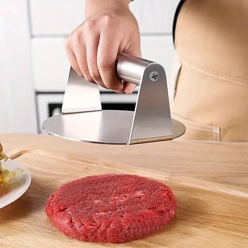 Stainless steel burger press - stainless,