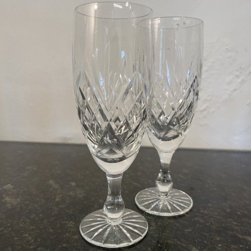 Cut crystal champagne - cut, flutes