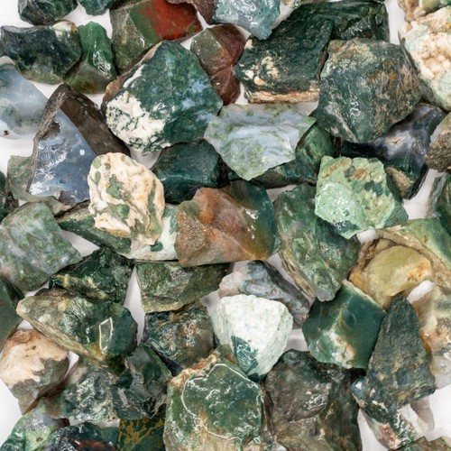 Moss agate tumbling - agate, for