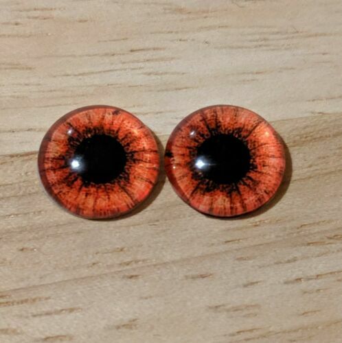 Brown amber glass cabachon - brown/amber,