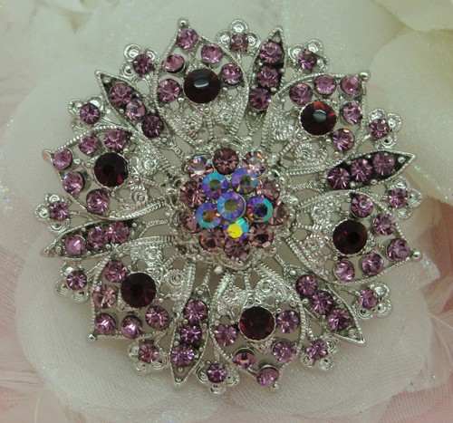 Large lilac rhinestone - large,