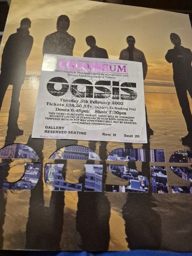 Oasis programme and ticket the - oasis,