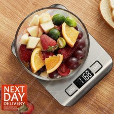 Digital 10kg/1g Kitchen Electronic Scales LCD Postal Food Weight Stainless Scale