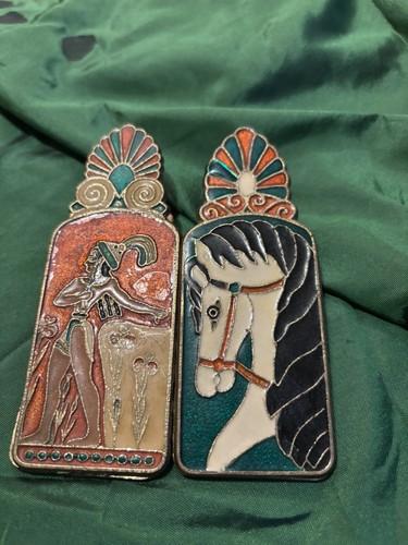 Bronze enamelled paperclips - bronze,