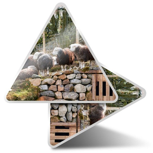 Triangle stickers 10cm - ,