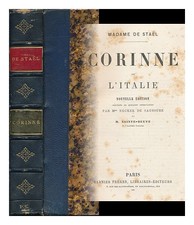 Stael, Madame De Anne-Louise-Germaine (1766-1817) Corinne; Ou, L Italie Unif