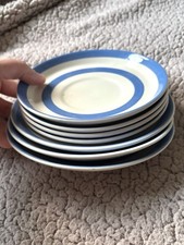 7 X Cornishware And White Tea