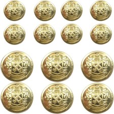 25 PCS 15mm Blazer Button Set Vintage Sewing Buttons Vintage Button  Uniform