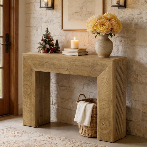 Wooden console table - wooden,