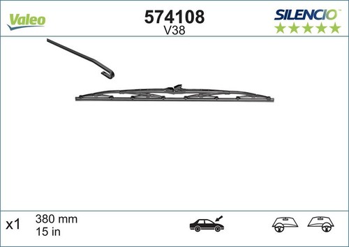 Wiper blade valeo 574108 - valeo,