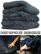 Edgeless Microfibre Towel | Bulk Cloths | Plush Buffing Polish Drying | 500GSM