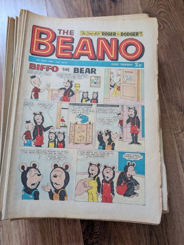 Mostly 1974 beano comics with - beano,