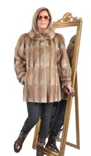 US5707 REAL MUSKRAT FUR JACKET