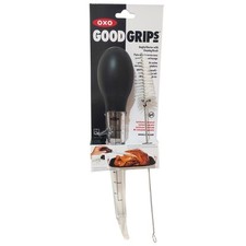 OXO Turkey Baster Good Grips Angled with Cleaning Brush and Integrated Stand