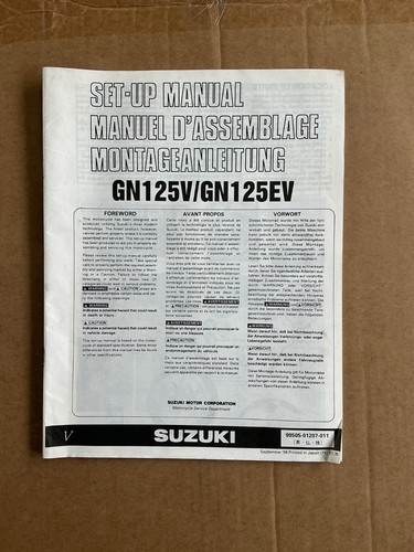 Nos genuine suzuki - nos, workshop