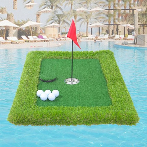 Floating golf putting mat - putting,