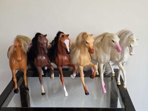 Lot barbie mattel horses - lot, 6