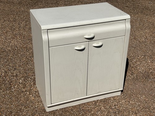 Hülsta white wood cabinet - cabinet, 1