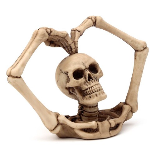 Skeleton heart skull - skull, gothic