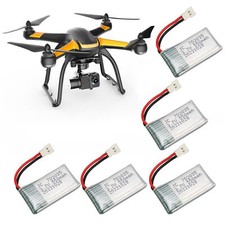 5x 3.7V 550mAh Remote Control UAV Battery Accessories For Hubsan X4 H107 Fit