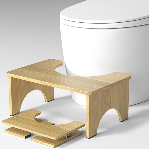Folding bamboo squatting potty - folding,