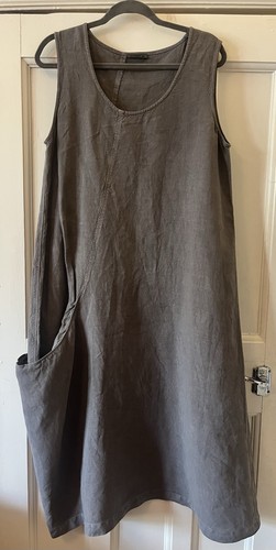 Oska grey 100 linen - grey,