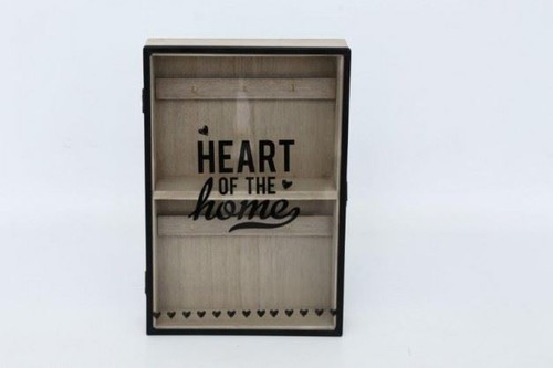 Rustic wooden key cabinet - key,