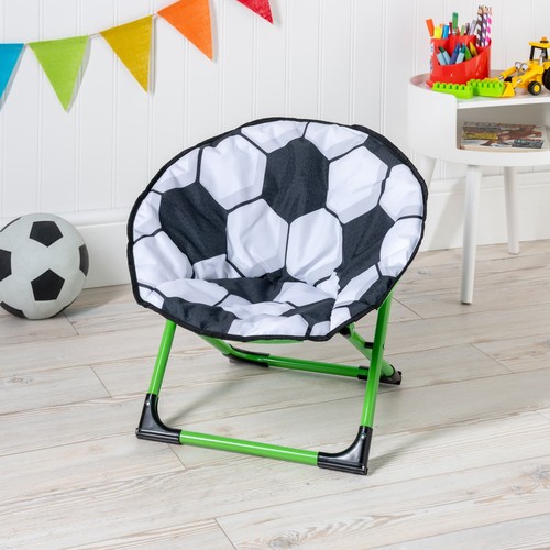 Kids football moon chair - football,
