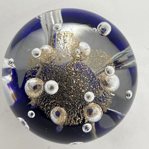 Large cobalt blue - large, gold