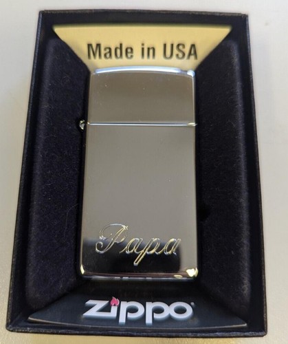 Papa engraved silver small - papa,
