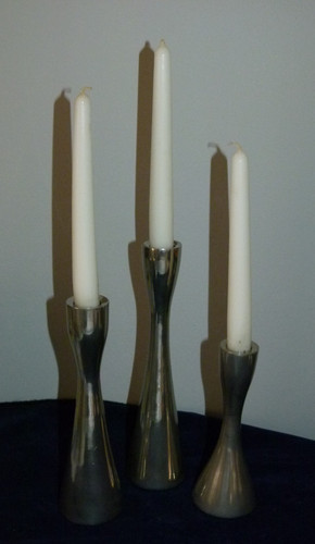 Set brushed metal scandi - set, of