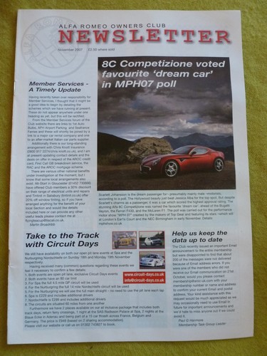 Alfa romeo owners club news - romeo,