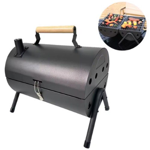 Portable barrel bbq charcoal - portable,