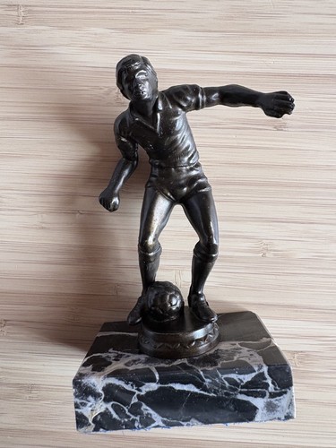 Soccer statue marble - soccer,