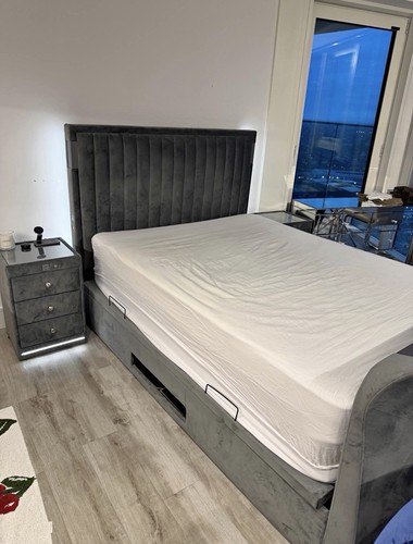 King size bed frame with - king,
