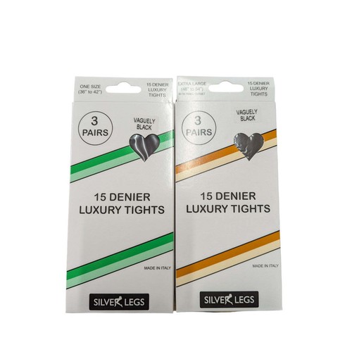 Pair pack denier tights - 3,