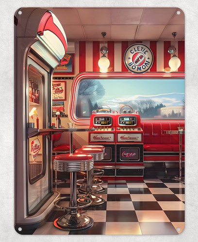American diner juke - diner, metal