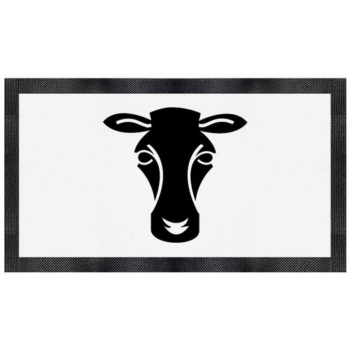 Cow face icon pet feeding - 'cow, icon'
