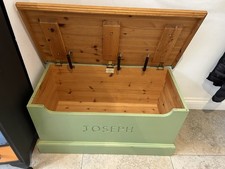 Solid Wood Toy Box / Blanket