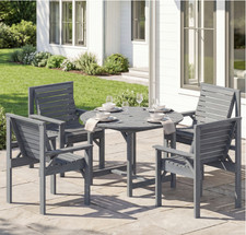 Grey Wooden Garden Furniture