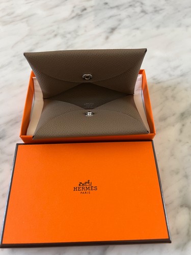 Hermes calvi card holder in - hermes,