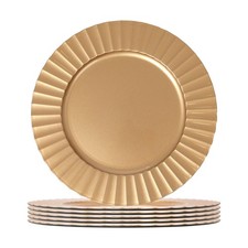 6x Round Charger Plates 33cm
