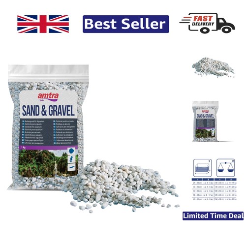 1kg white aquarium gravel - 1kg,